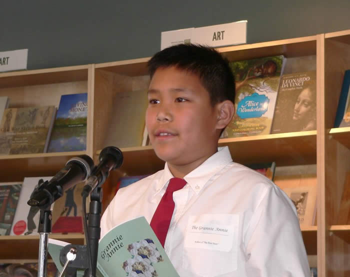 Grannie Annie author reading his story published in Grannie Annie, Vol. 7