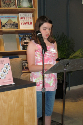 Grannie Annie author reading her story at the annual book signing